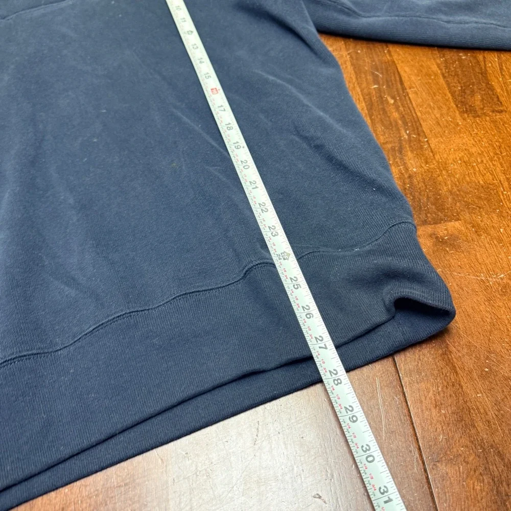 Polo‎ Ralph Lauren Men Navy Shawl Collar Sweatshirt Pullover Red Pony Logo Large